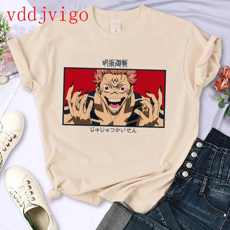 Streetwear Tshirt Japanese Anime Tshirt Jujutsu Kaisen Gojo Satoru Yuji Itadori Unisexga T Shirt Top Tees Clothes Y2k 90s