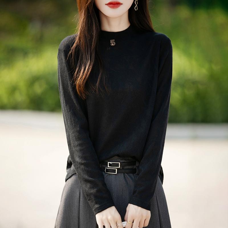 Lettvektsgenser for kvinner - 50 % Mulberry Silke & Polyester-blanding, pustende fritidsgenser