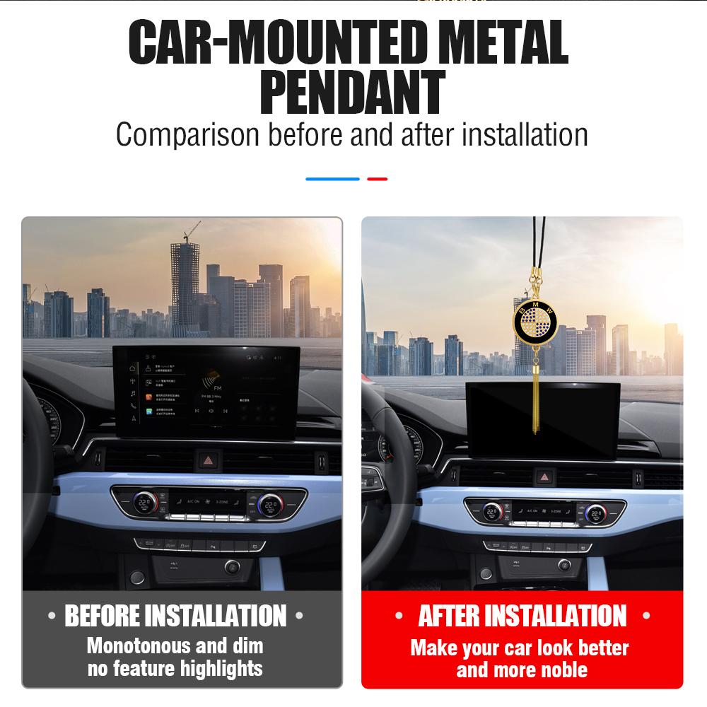 Car Pendant Hanging Auto Interior Rearview Mirror Metal Lace Pendant For BMW E46 E90 E60 F30 E39 F10 E87 E92 Car Accessories