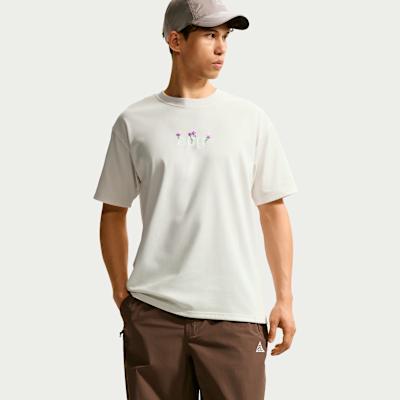 Men's Nike ACG DRI FIT T Shirts Men's White Crew Neck