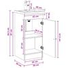 Bathroom Cabinet with Washbasin Rustic Wood Finish 42 x 40 x 84.5 cm
