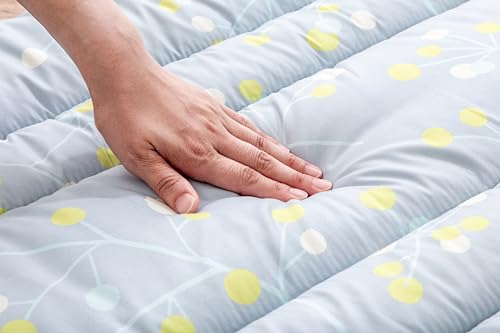 Gamaka Industrial Co., Ltd. Large, Long Floor Cushion with Antibacterial and Odor-Resistant Mimosa Pattern and Peach Skin. Perfect for Naps, All Year