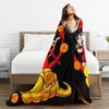 Goku Super Saiyan DBZ Flannel Blankets Novelty Throw Blankets for Bed Sofa Couch 200x150cm Rug Piece,