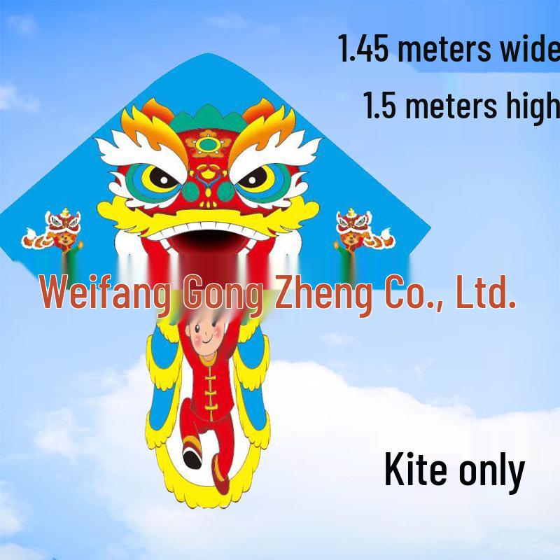 Weifang Pterodactyl Cartoon Kite for Kids - Easy to Fly in Light Breeze, Free Shipping