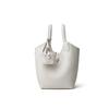 TC Top Layer Cowhide Grain Surface, High-end Feeling, Hundred Hand Picked Vegetable Basket Bag, New Temperament, Single Shoulder Crossbody Women's Bag