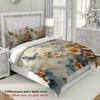 3pcs Floral and Buttterfly Pattern Printed Bedding Set, 1*duvet Cover+2*pillowcase, Polyester Soft Bedroom Decoration Bedding