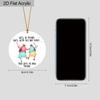 1pc Friendship Acrylic Ornament We'll Be Friends Until Old and Senile Hanging Sign Gift for Best Friends BFF Soulmates Car Holiday Birthday