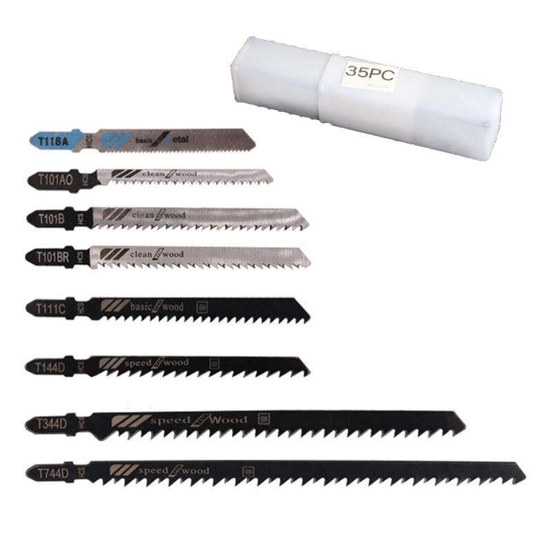 T Shaft Jigsaws Cutter Assorted Set for Cutting Wood, Plastic, Aluminum High Strength Jigsaws Cutter Jigsaws Cutter Set