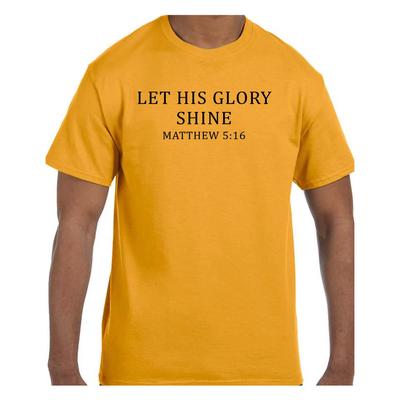Christian Religious Faith Jesus T Shirt Let His Glory Shine Matthew 5:16
