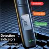 Black/Silver Breath Alcohol Tester Professional with LCD Screen High Accuracy Portable Breathalyzer Digital Alcohol Detector USB Charge