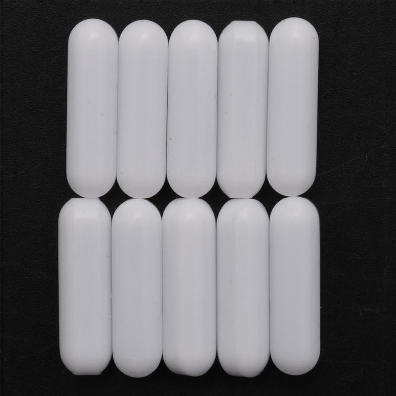 ABUL-40 Pieces PTFE Magnetic Stirrer Mixer Stir Bar Laboratory Bar Stir Plate Magnet Stir Rod Magnetic (7X25mm)