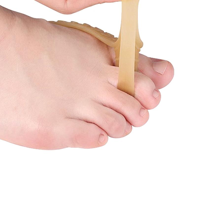 2 Stück Großzehen-Geradehalter Daumen Valgus Schutz Silikon Gel Fuß Zehen