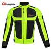 PRO-BIKER Heren Ademend Motorracepak - Fluorescerend Groen Reflecterend Lente/Zomer Rijuitrusting