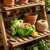 Kleine Vetplant Pot Binnen Schattige Liggende Kikker Plantenbak, Decoratieve Hars Plantenpot, Grappige Plantenbakken voor Planten Container Buiten Bloemen
