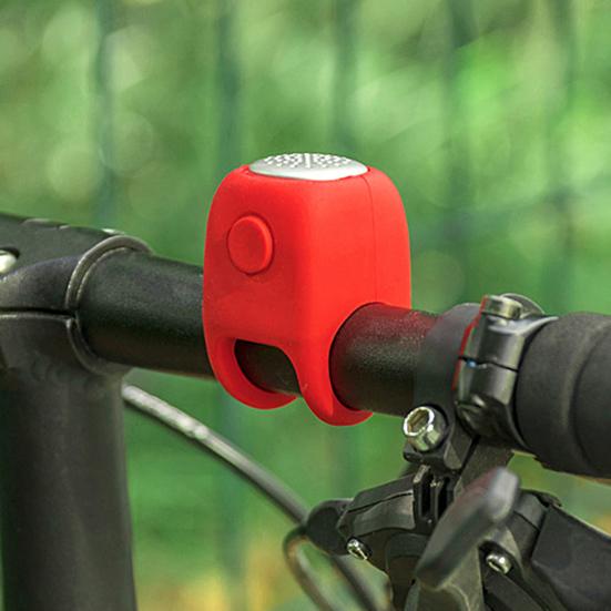 Electric Bicycle Bell Handlebar Mounted 90dB High Decibel 3 Sound Modes Rainproof Battery Operated Electric Mountain Bike Horn Bike Accessories