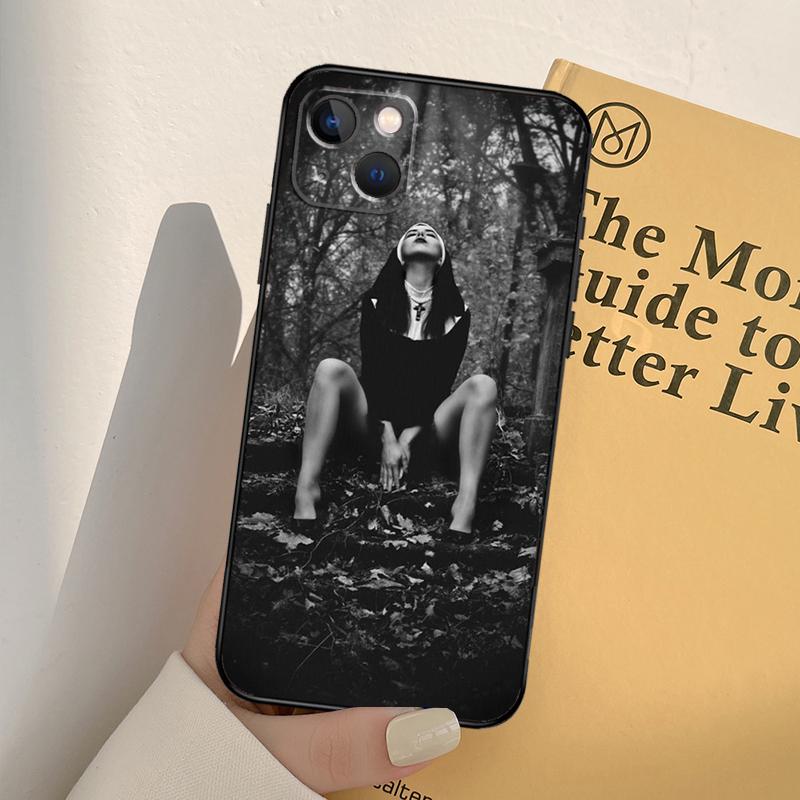 Sister Style Nun Sexy Girl Phone Case For iPhone 17 16 15 14 13 12 11 Pro Max Mini XR 16e 15 16 Plus 17 Air Full Cover