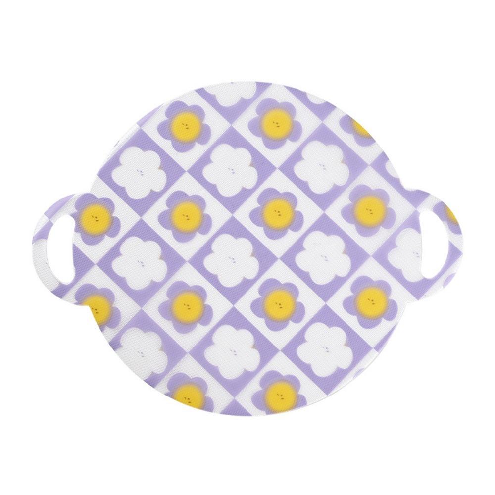 10 Pcs Round Chopping Board Non-Slip Cutting Plate Portable Disposable Cutting Board  Outdoor