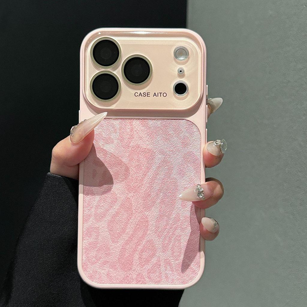 17 Pro Max Leopard Print Sticker Skin with iPhone 16 Lens Film Protection