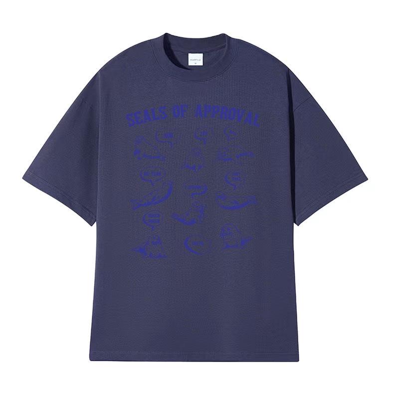 Seals of Approval Lustiges Meme Retro T-Shirt für Männer Frauen Mode Ästhetisch 90er Jahre T-Shirts Lässig Baumwolle Rundhals Kurzarm T-Shirt