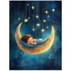 Poster Dream On The Moon Poster Dream On The Moon, 50X70 Cm, Frameless, Matte Paper 230 Gsm