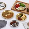 Wutuo Stainless Steel Round Divided Dipping Plate