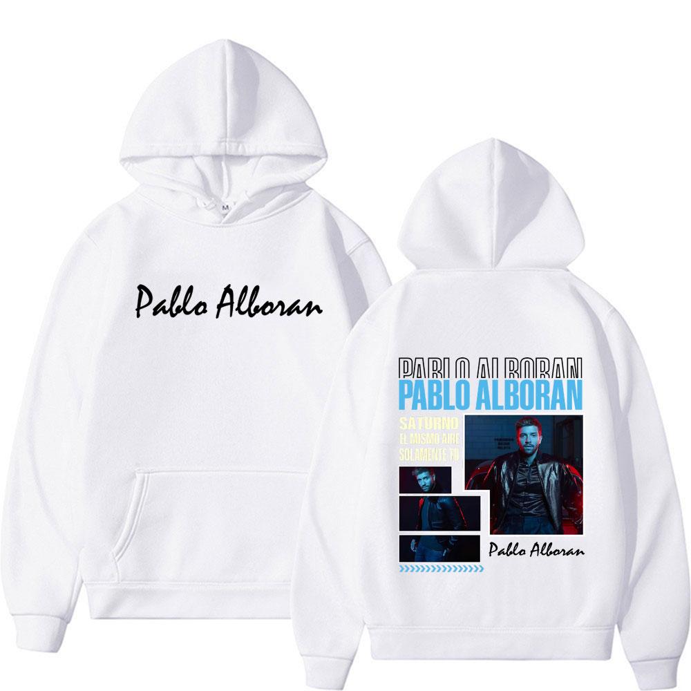 Pablo Alborán Global Tour Cover Hoodies Men's Clothing Comfort Trending Tops Pullovers High Street Hip Hop Oversized Sweatshirts