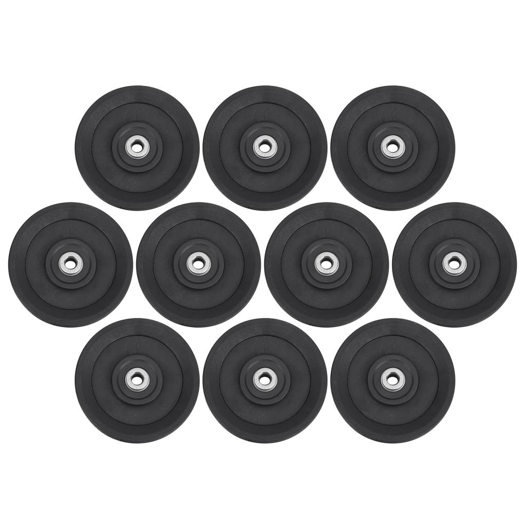 10 Stück 115mm Nylon Fitness Lagerrolle Heimstudio Zubehör Übung Krafttraining Zubehör