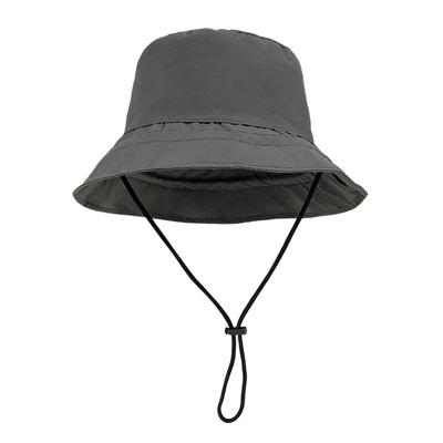 With Straps Waterproof Bucket Hat Anti-UV Quick Drying Fisherman Hat Thin Sunshade Sun Protection Sun Hat Camping Hiking