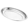 Plate Skillet Practical Pastry Snack Restaurant Stainless Steel Oval Child Serving Tray