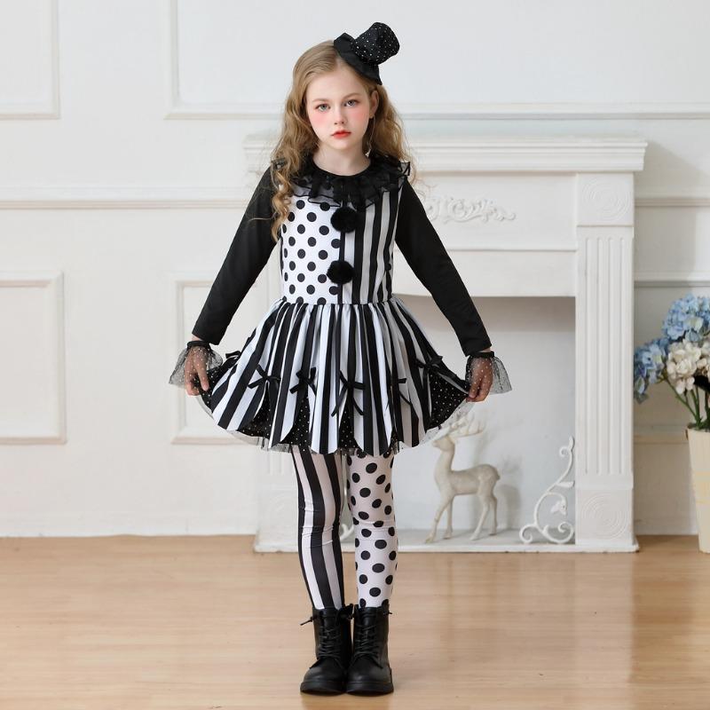 Halloween Costume Horror Circus Ghost Baby Returns Clown Stage Show Costume Ladies Dress