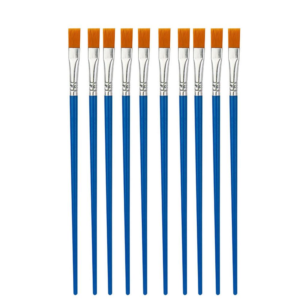 Pinsel, 10-teiliges Set, professioneller Pinsel, handbemalter Nylonhaar-Acrylpinsel für Künstler, für Acryl-Kunstfarben