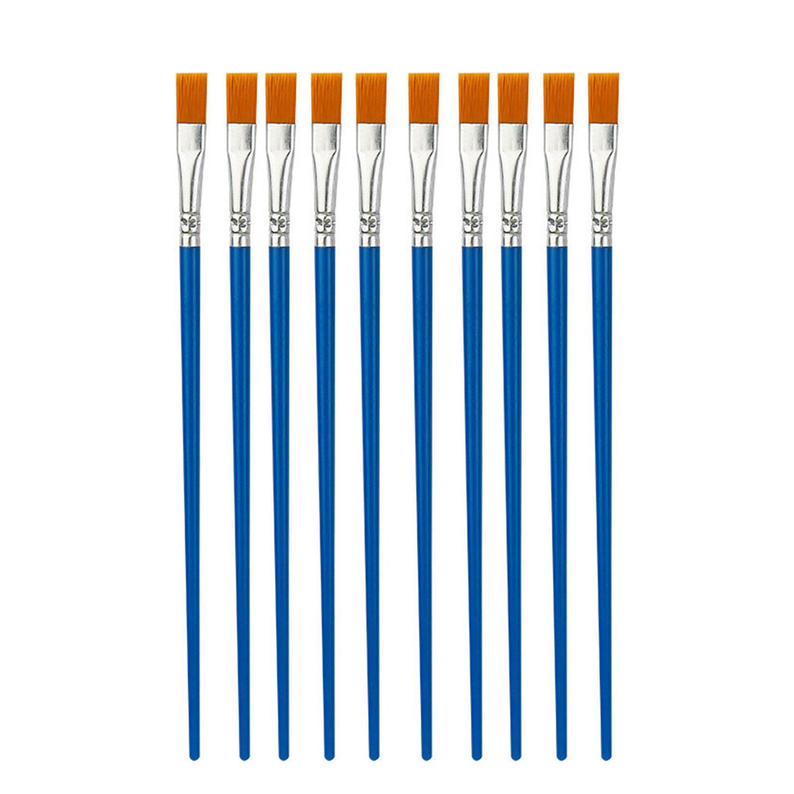 

Пензлі для малювання Набори з 10 штук Професійна кисть для малювання Акриловий пензлик для акрилових художніх фарб із нейлоновим розписом уручну 1 синій