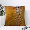 Gustav Klimt Oil Painting Pillow Case Ultra Soft Skin Friendly Fabric Cloud Like Comfort & Concealed Zipper