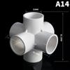 Heavy Duty PVC Pipe Coupler 20/25/32/40/50mm 3/4/5/6 Way 3D Connectors for Agricultural Irrigation DIY Pipe Rack Plumbing Repairs