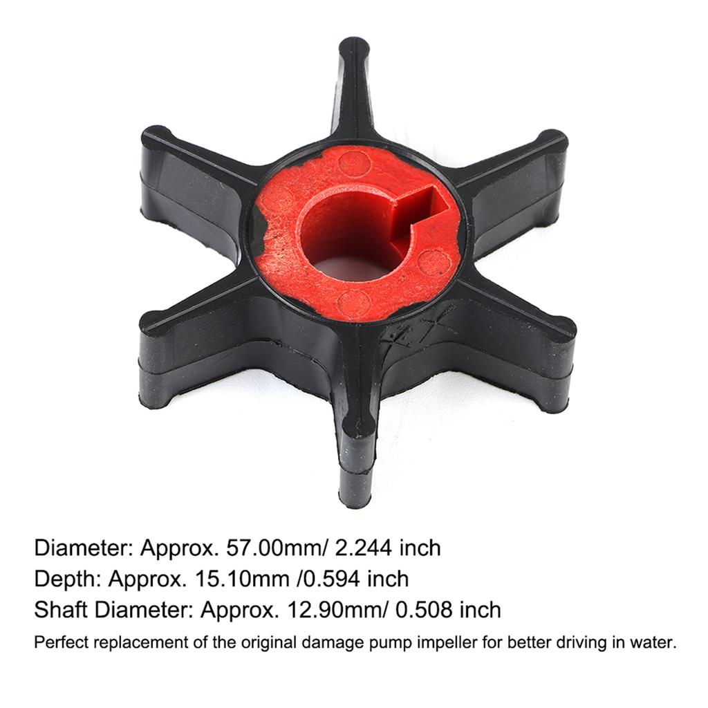 Outboard Motor Water Pump Impeller Replacement Fit for Mercury 9.9HP 15HP 47 F436065 2