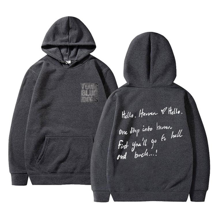 Rocker Yungblud IDOLS Album Tour Double Sided Print Hoodie Men Women Fashion Rock Sweatshirt Men's Vintage Streetwear