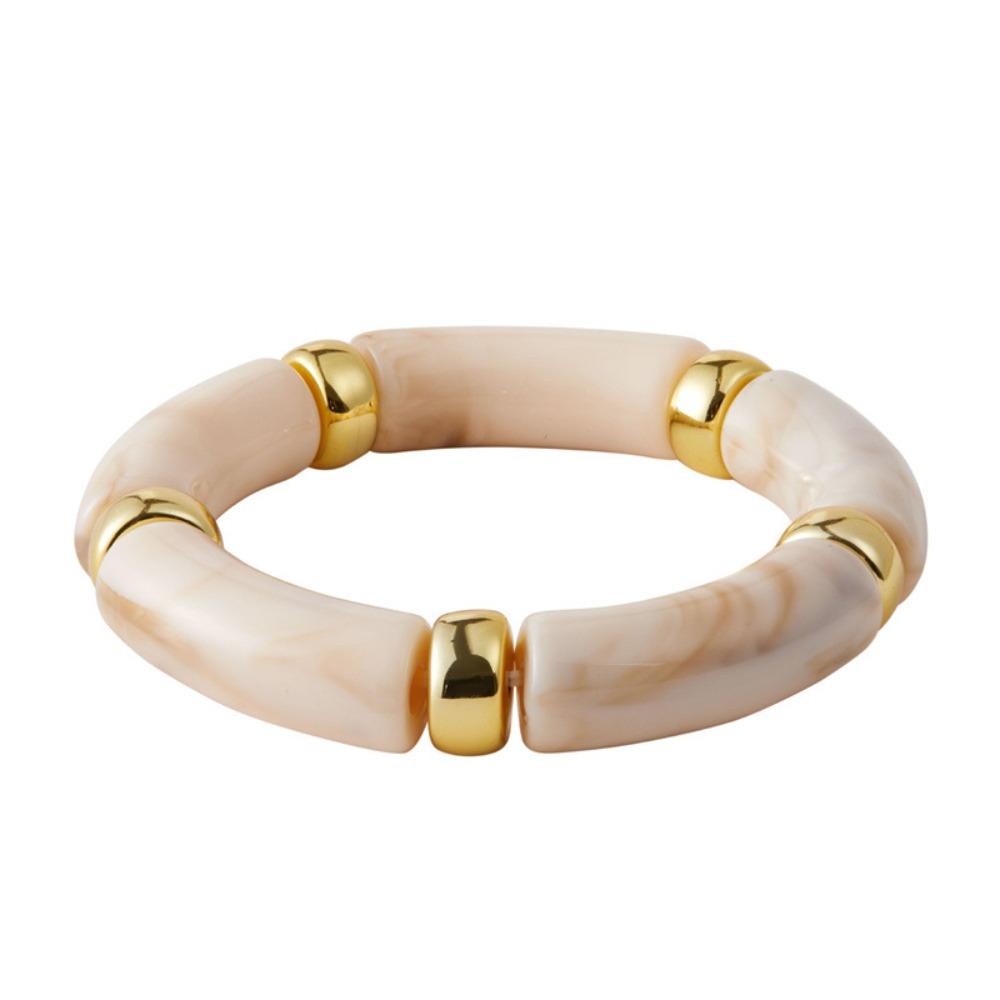 Bamboo Bohemia Style Bracelets Acrylic Women Bangle Fashion Beads Bracelets  Couple