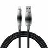 TOOCKI TX111A2 2m PD 100W USB-A To USB-C OLED Digital Display Data Cable Fast Charging Cable with E-Marker Chip for Laptop Phone
