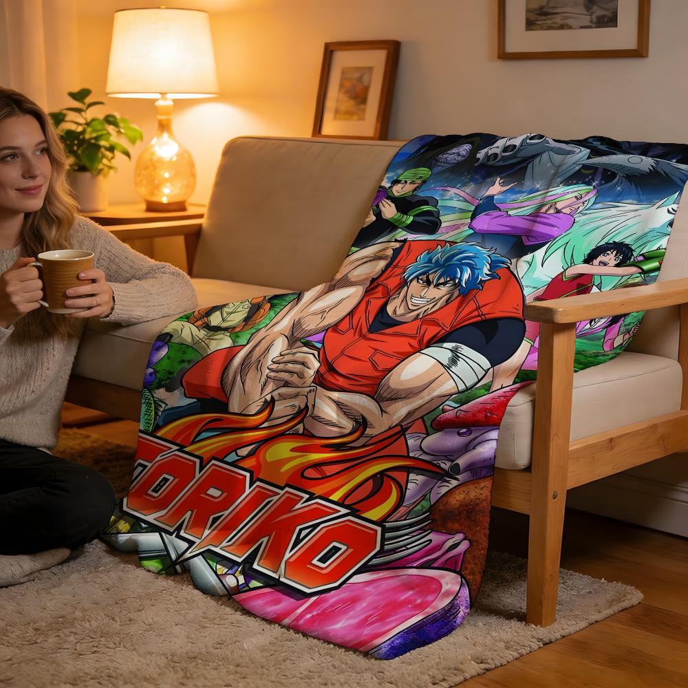 

Toriko Throw High-Density Short Plush Blanket Soft For Sofa Air-Con Room. 75cmx90cm