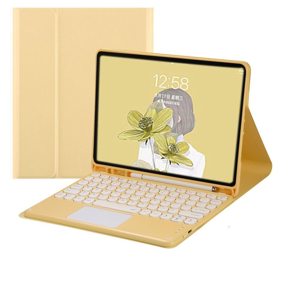Bluetooth Keyboard Case for iPad Air 6 Pro 11 Split Round Keycap with Pencil Holder 10.2 Inch