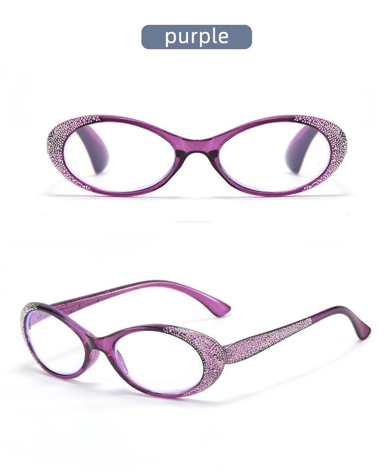 

Anti Blue Ray Reading Eyeglasses for Women Fashion Cat Eye Shape Glasses for Daily Use Imitation Diamond Reading Eyeglasses 2