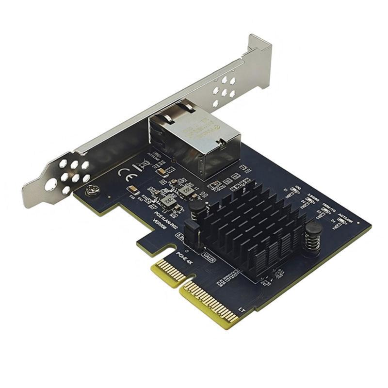 10Gbps PCIE3.0 X4 RJ45 Gigabit Servers Networking Card RTL8127AT Chip Low Profile Bracket for Desktop PC Accessories