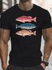 Vintage Fish Shirt, Nature Lovers Gift, Men'S and Women'S Vintage Fishing T-Shirt, Outdoor Marine Life Tee, Men'S Top, G