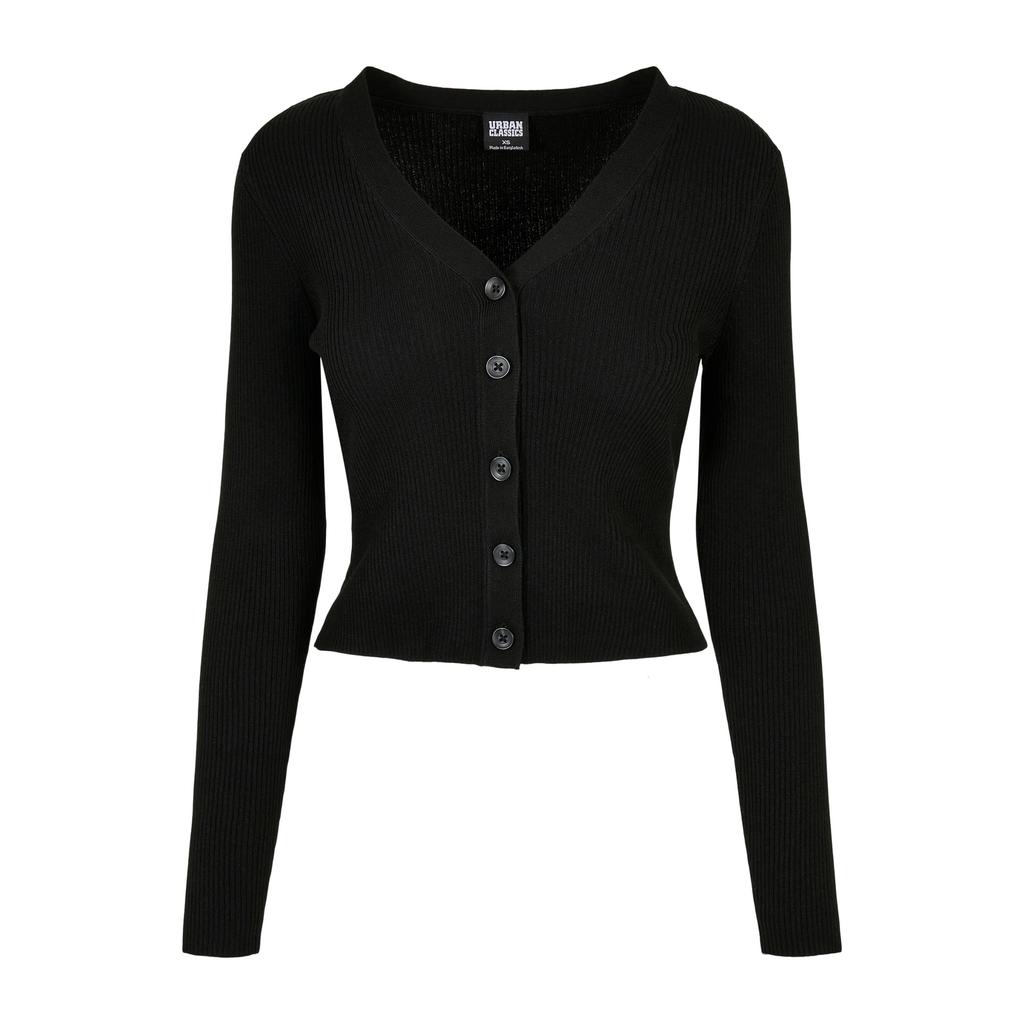 Urban Classics Womens/Ladies Short Knitted Ribbed Cardigan