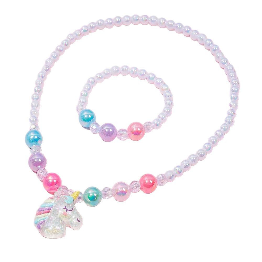 Unicorn Princess Necklace & Bracelet Set for Girls - Autumn/Winter Collection