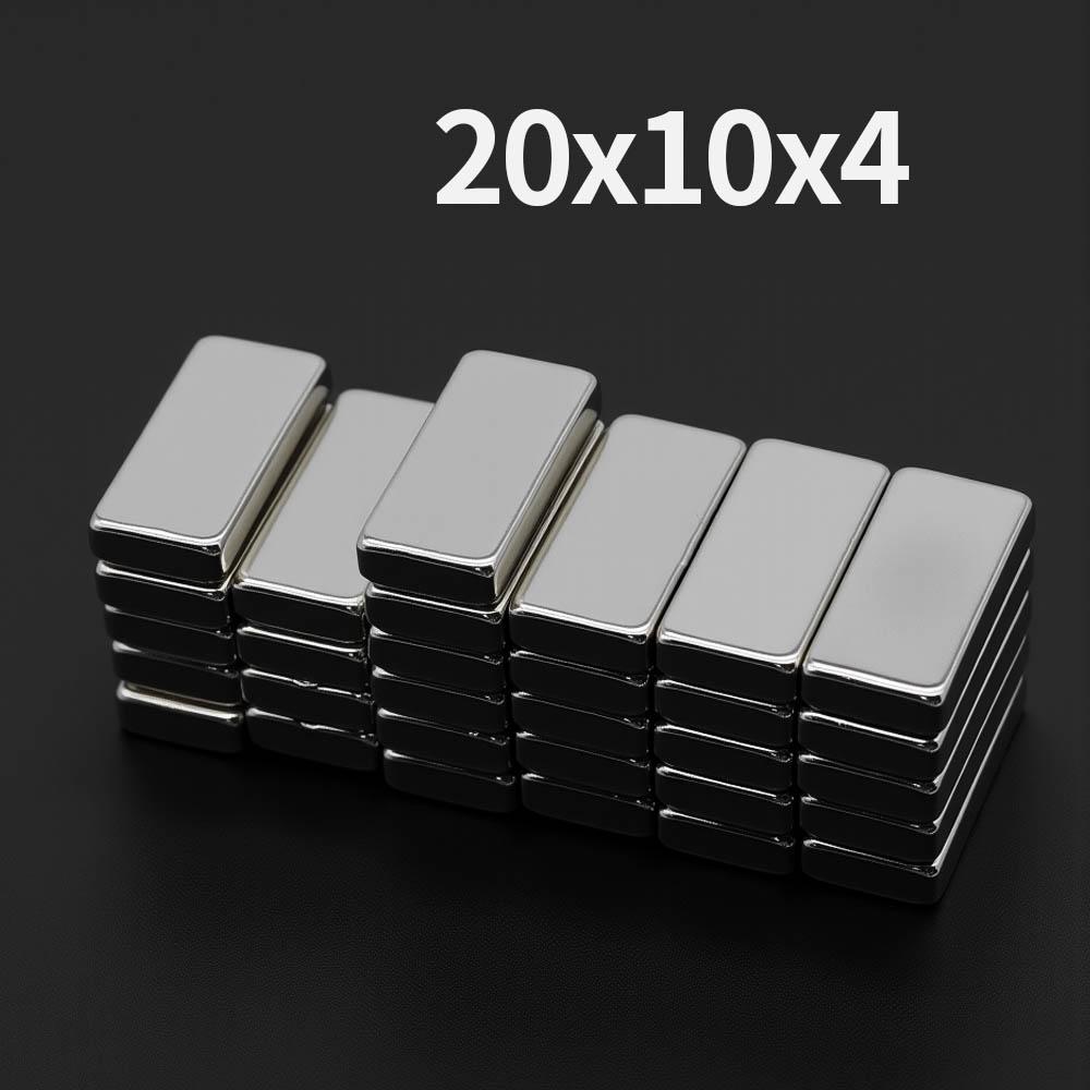 20x10x4mm Potente Magnete al Neodimio N35 NdFeB Magneti Permanenti Blocco Super Forti Magneti per Frigorifero Fai da Te