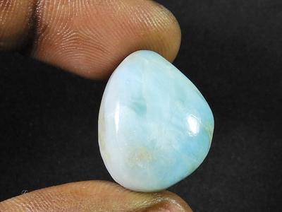 30Cts.NATURAL BLUE LARIMAR PECTOLITE HEALING CRYSTAL GEMSTONE 12X22X10MM SK-1065