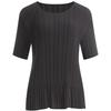 Shop   Women Frill ShorT Sleeve PleaTed T shirT lighT Purple Ble Wsh 1331