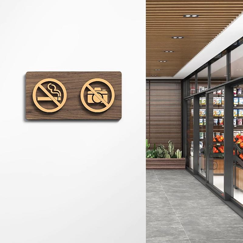 Styl Teplé upozornění Znamení Wifi Zákaz kouření Logo Zákaz vstupu Výstražná plaketa Veřejný Obchod Značení Výstražné znamení