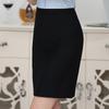 Professional Office Midi Skirt: Slimming, High-Waisted, Hip-Hugging, Slit Design